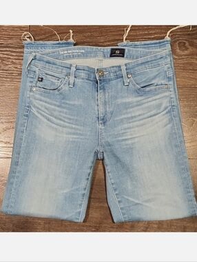 ❤️ AG ADRIANO GOLDSCHMIED STEVIE MID-RISE SLIM STRAIGHT CROPPED CAPRI JEANS, 6